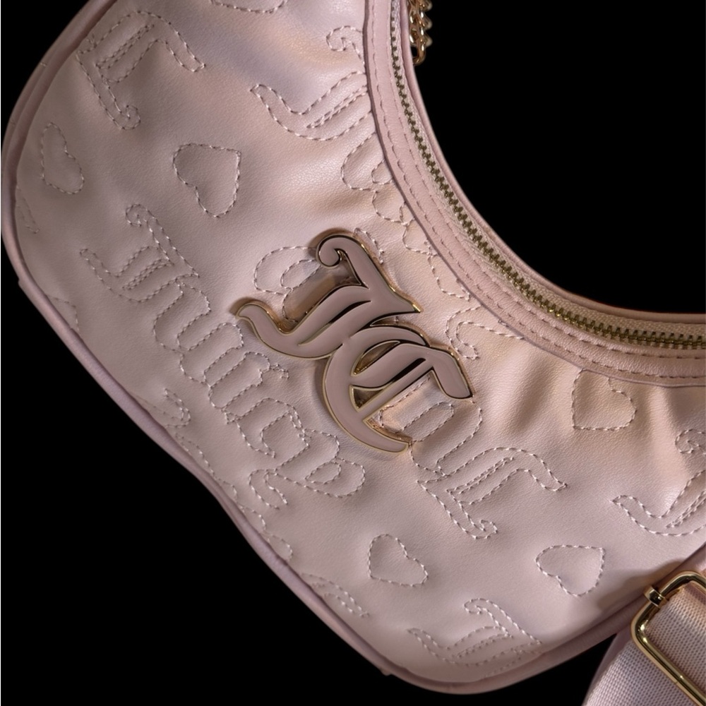 Juicy Couture Light Pink Embossed Shoulder Bag - Picture 3 of 13